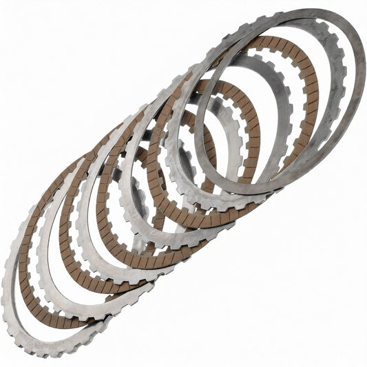 A Clutch ZF 6HP26 Steel and Friction Disc Set - Total Set Thickness 19.10mm, 4 Friction Discs (OD 187.40mm, 1.60mm, 30 Teeth)